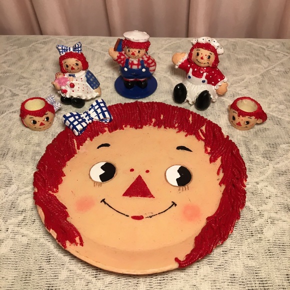 Raggedy Annie & Andy Other - Vintage Raggedy Annie & Andy Mini Tea Set Decoration